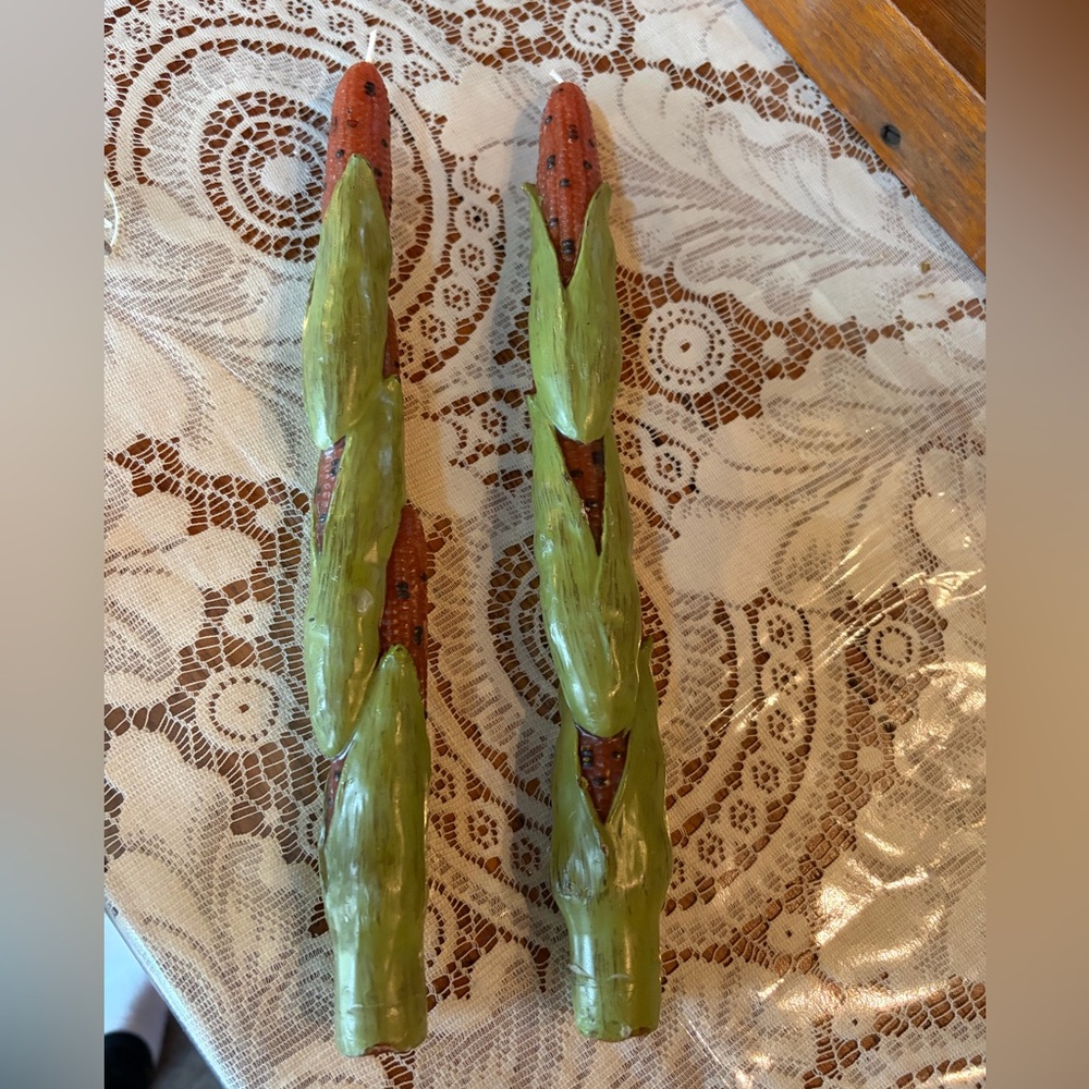 Green and Brown Decorative Candles